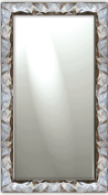 mirror in sculptured frame, gilded with oxided silver leaves |  finishing LS1